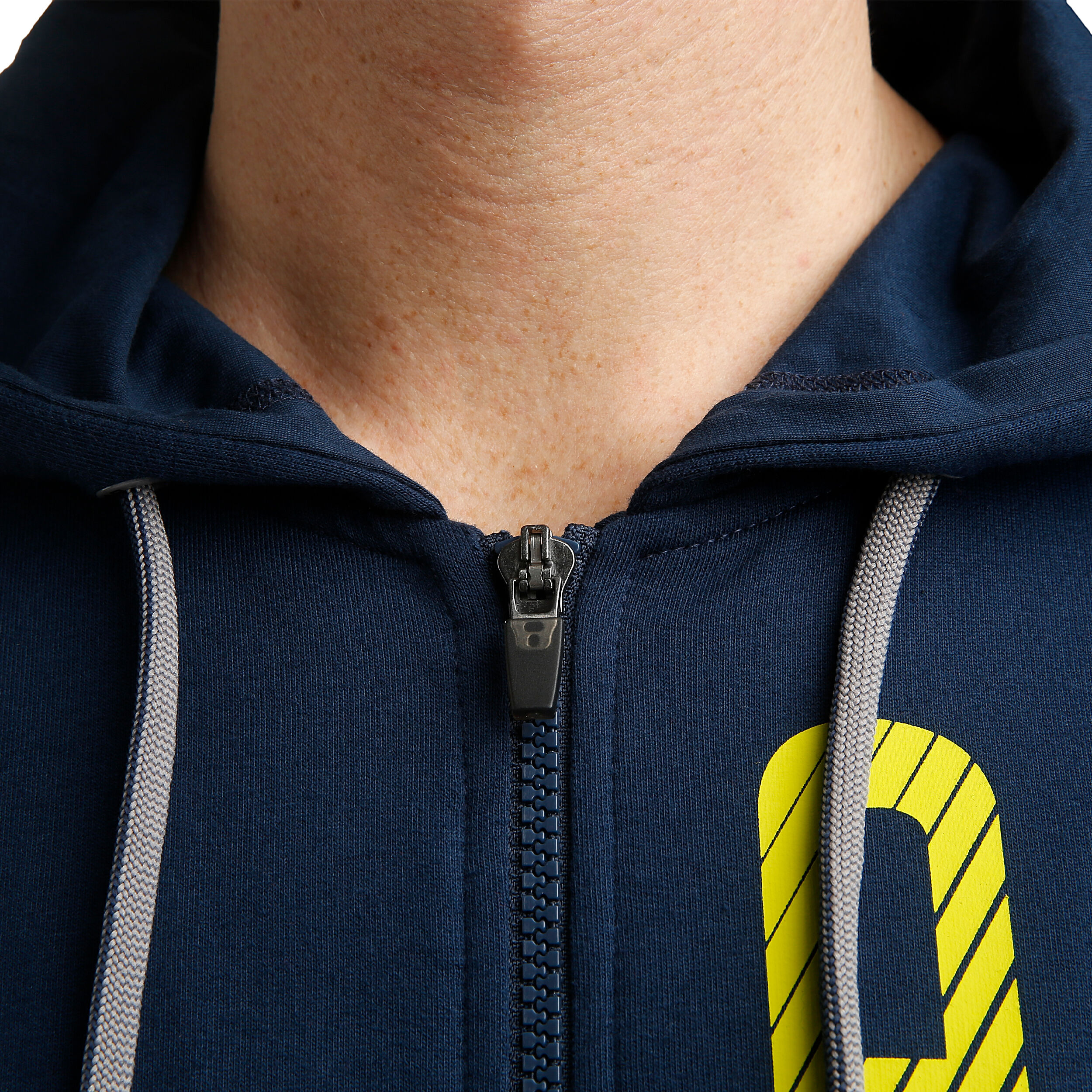 Buy HEAD Club Fynn Zip Hoodie Men Dark Blue, Lemon online