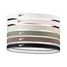 Nike Flex Classic Hair Band 6 Pack-White,Dark Blue