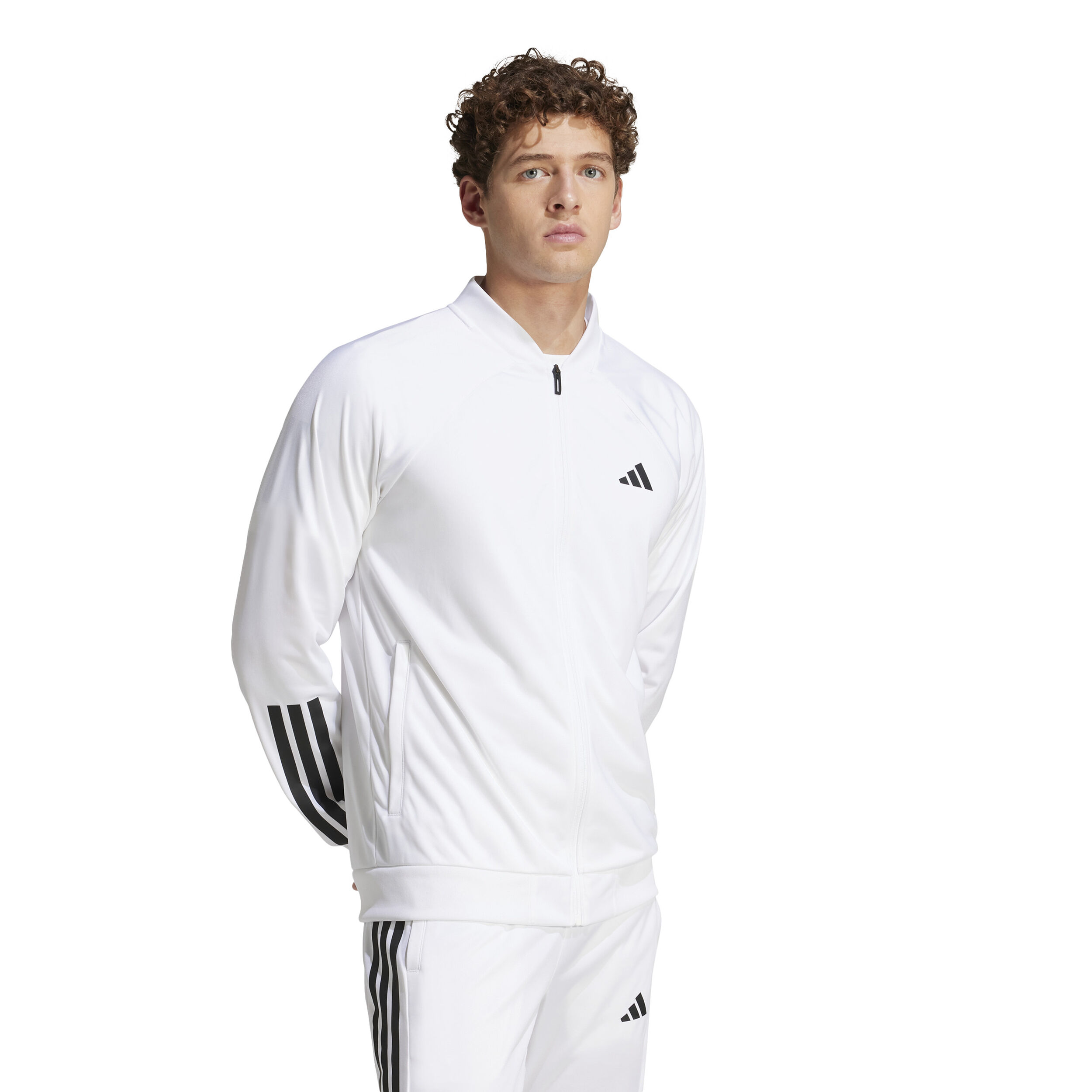 Buy adidas 3 Stripes Knit Training Jacket Men White, Black