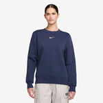Nike Clothing Nike Phoenix Fleece Crew Sweatshirt Women-Dark Blue,Cream