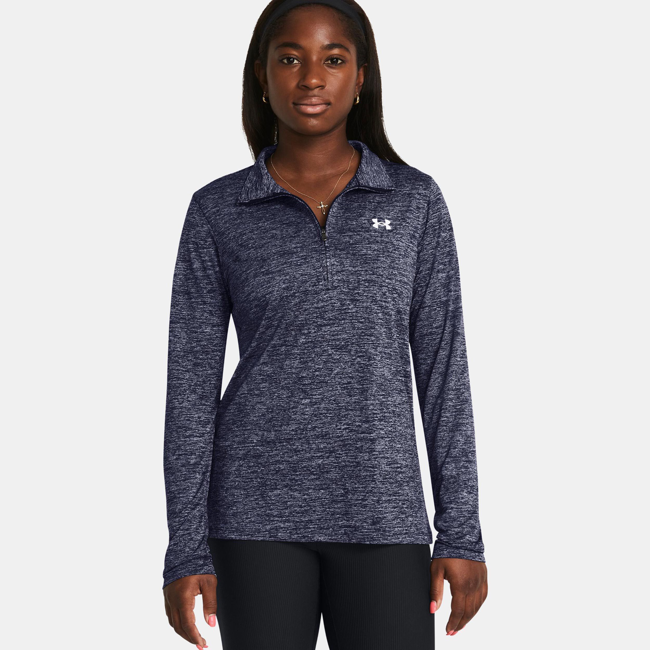 Buy Under Armour Tech Twist Warmup 1 2 Zip Long Sleeve Women Blue online Tennis Point COM