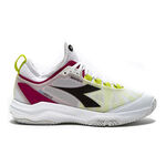 Diadora Tennis shoes Diadora Speed Blushield Fly 4+ Clay Court Shoe Women-White,Neon Yellow