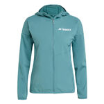 adidas Clothing adidas Terrex XPR Wind Fleece Running Jacket Women-Dark Green