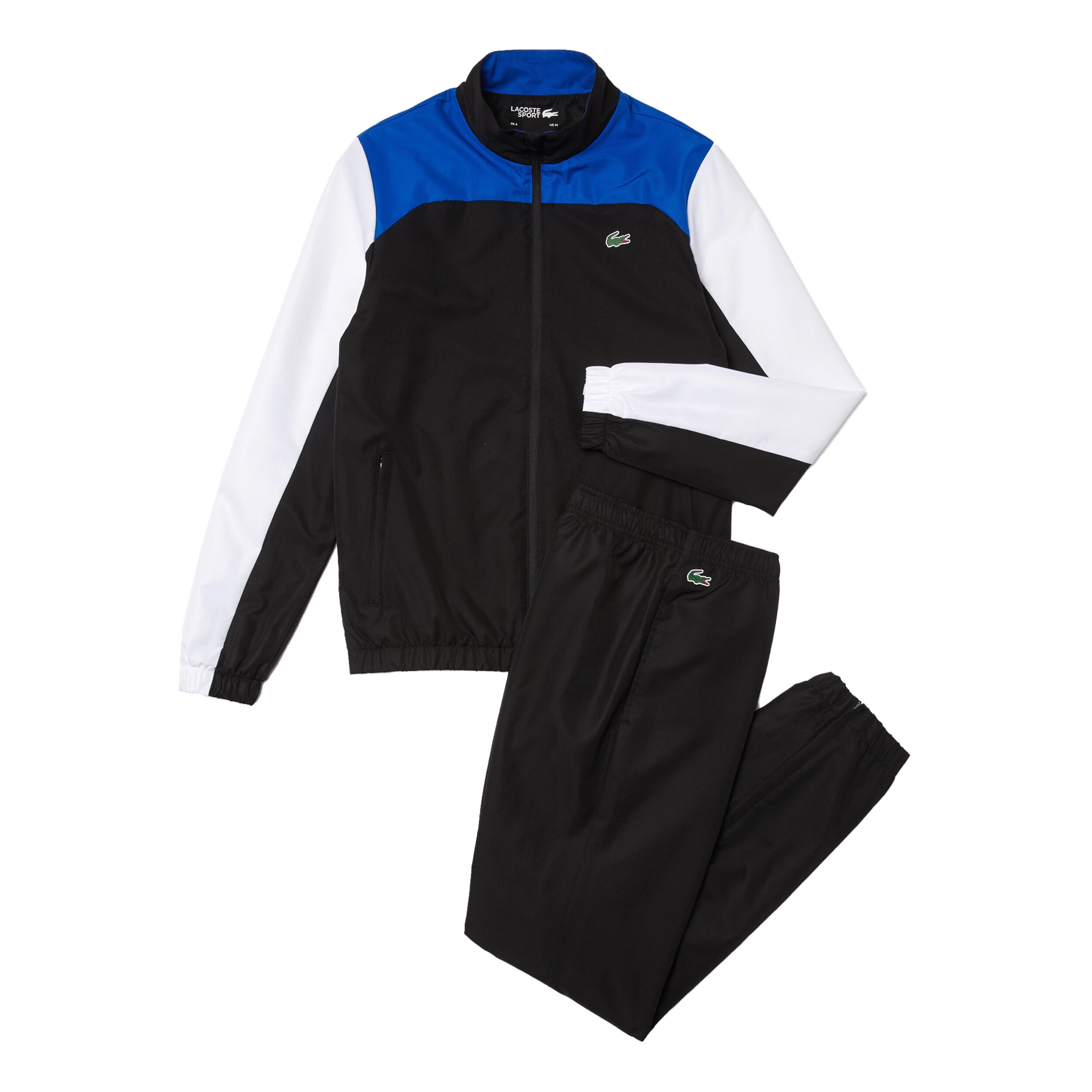 Black and blue lacoste tracksuit 2025