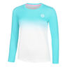 Crew Gradiant Long Sleeve Women-Turquoise,White