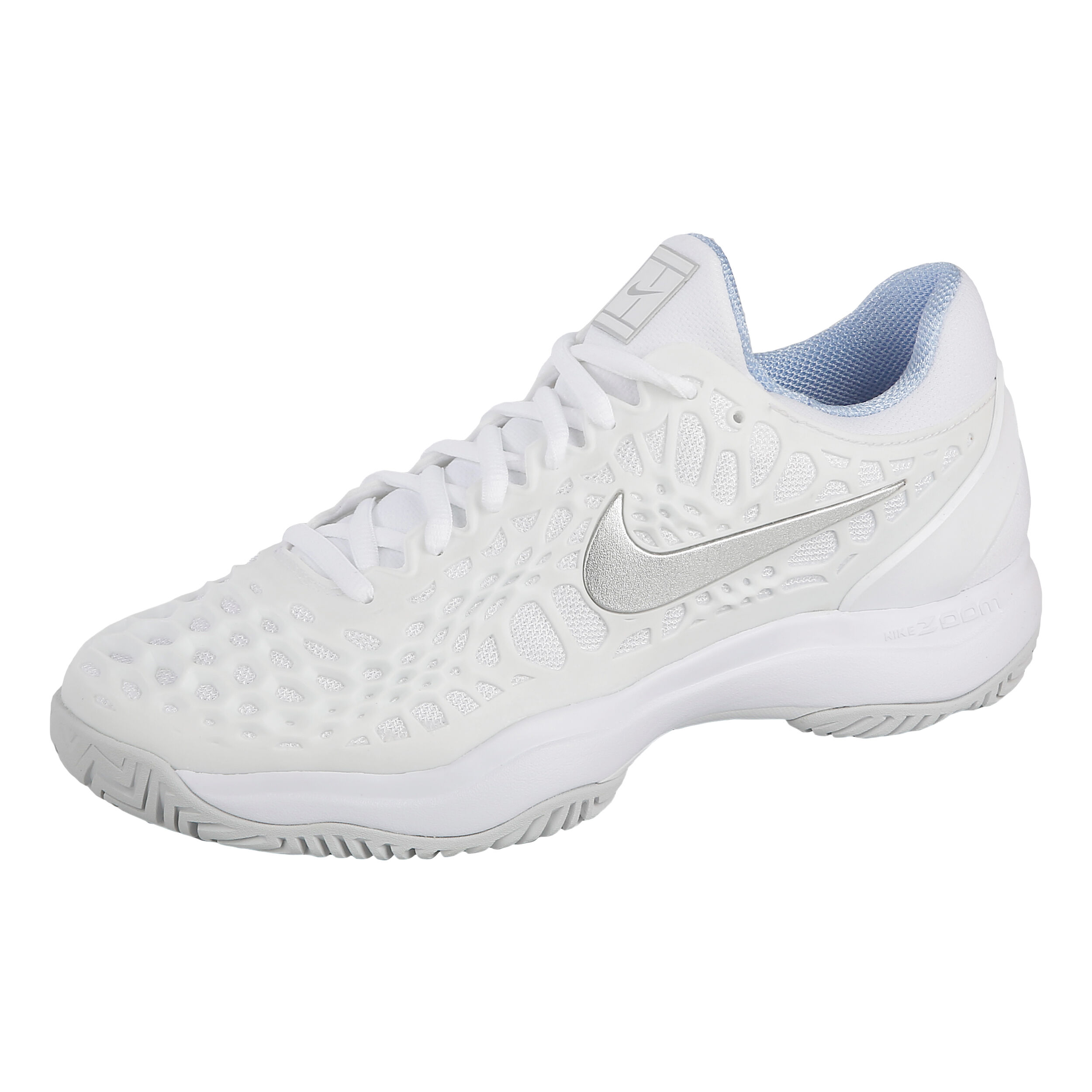 Buy Nike Zoom Cage 3 All Court Shoe Women White, Silver online