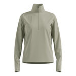 Odlo Clothing Odlo Essential Thermal Midlayer 1/2 Zip Running Shirt Women-Olive
