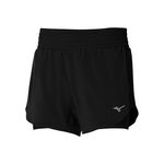 Mizuno Clothing Mizuno 2in1 4.5 Running Shorts Women-Black