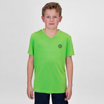 BIDI BADU Clothing BIDI BADU Crew Inside Out V-Neck T-Shirt Boys-Neon Green,Dark Blue