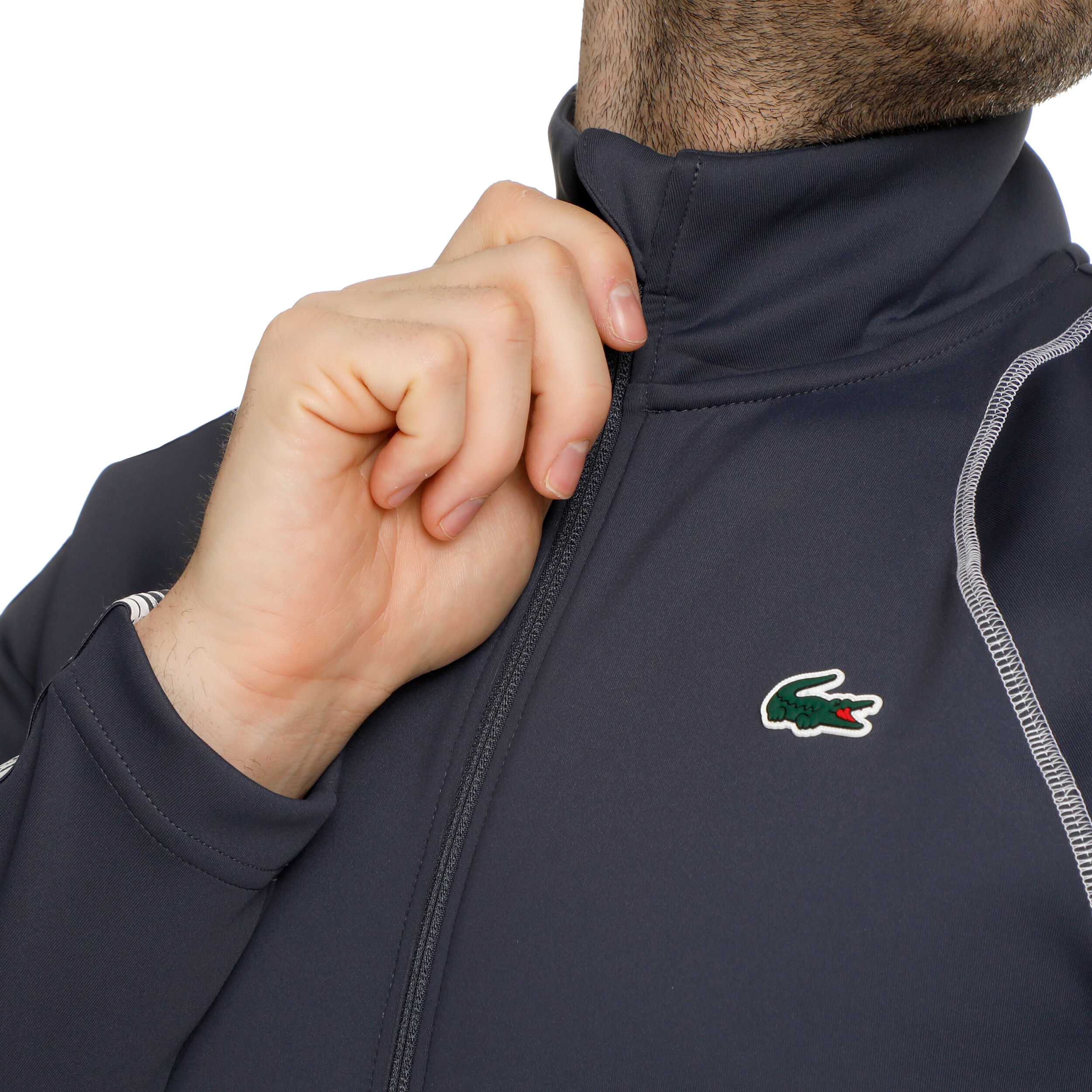 Lacoste zip online up track top