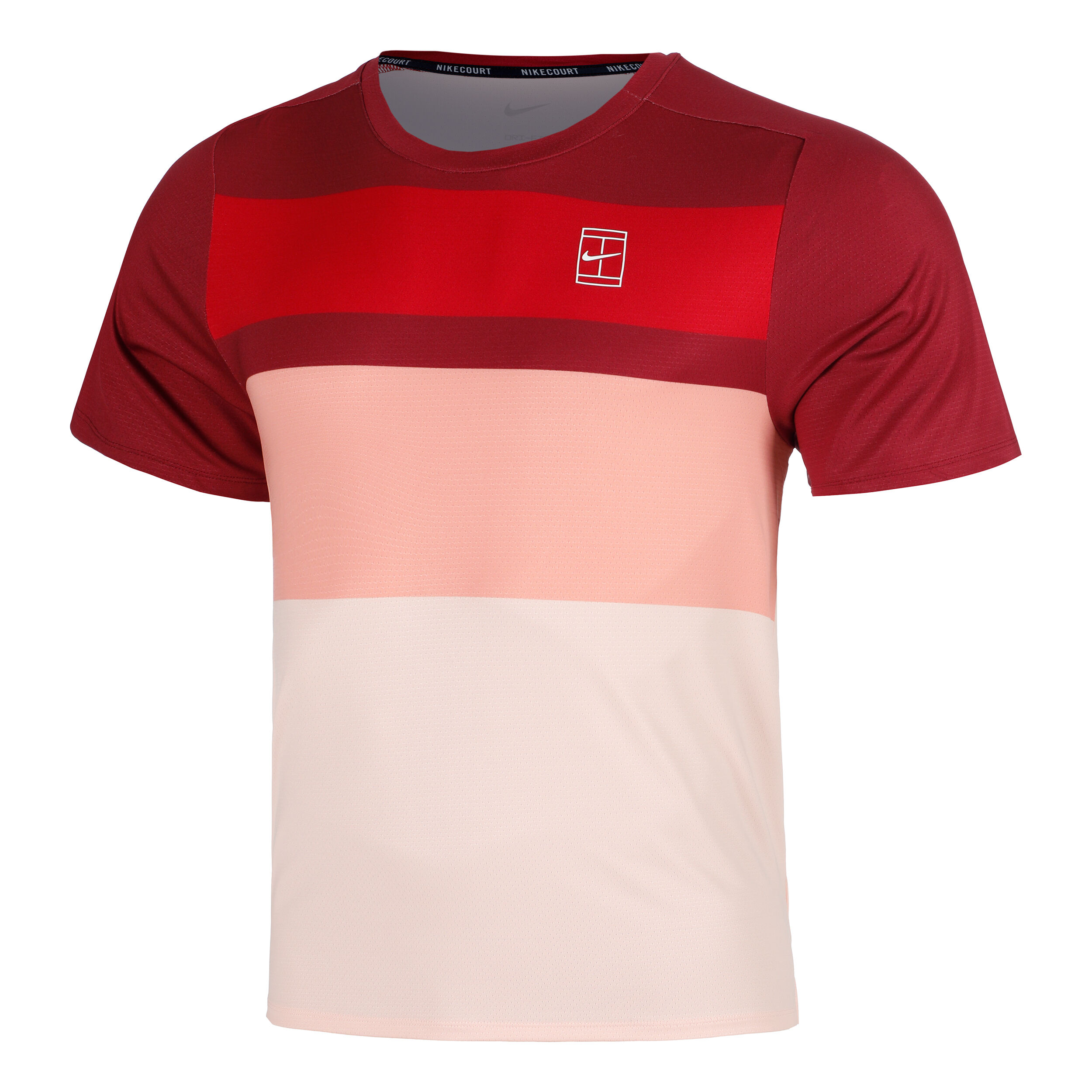 Nike Court Dri-Fit Advantage T-Shirt Men Red, Coral | Tennis