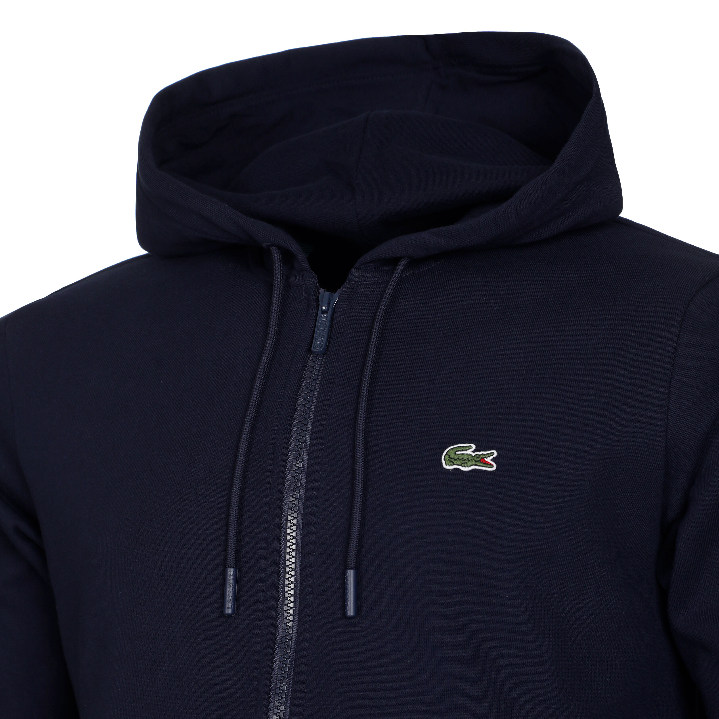 Lacoste zip outlet hoodie black