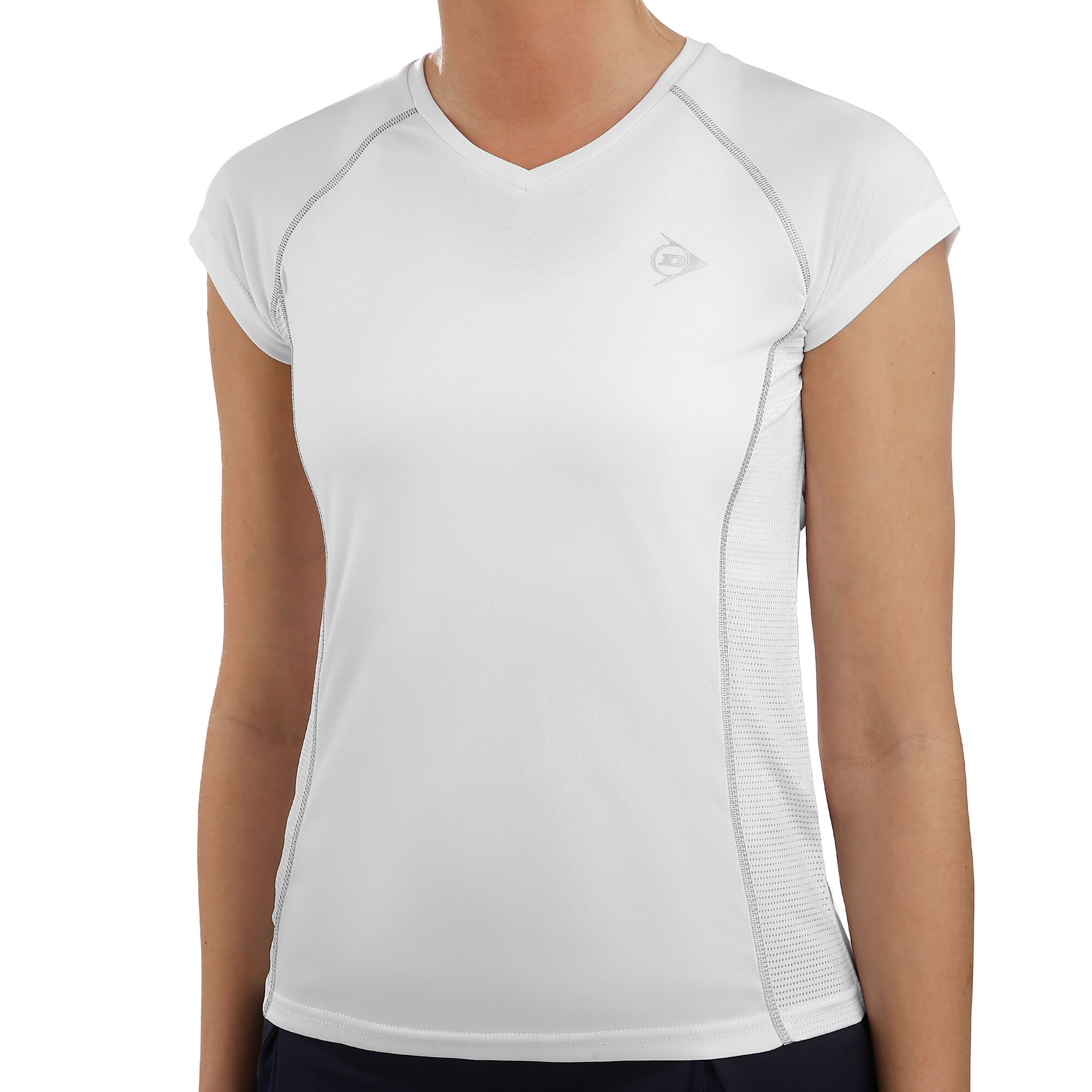 buy Dunlop Crew T-Shirt Women - White, Lightgrey | Tennis-Point