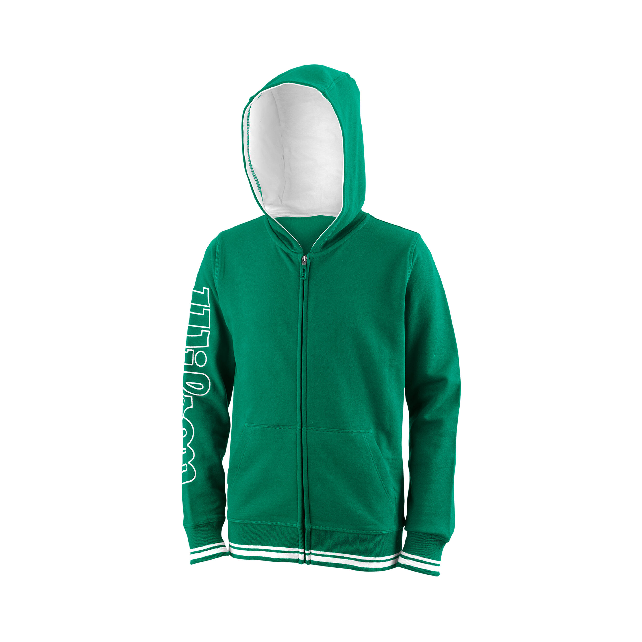 Team Zip Hoodie Boys Green White