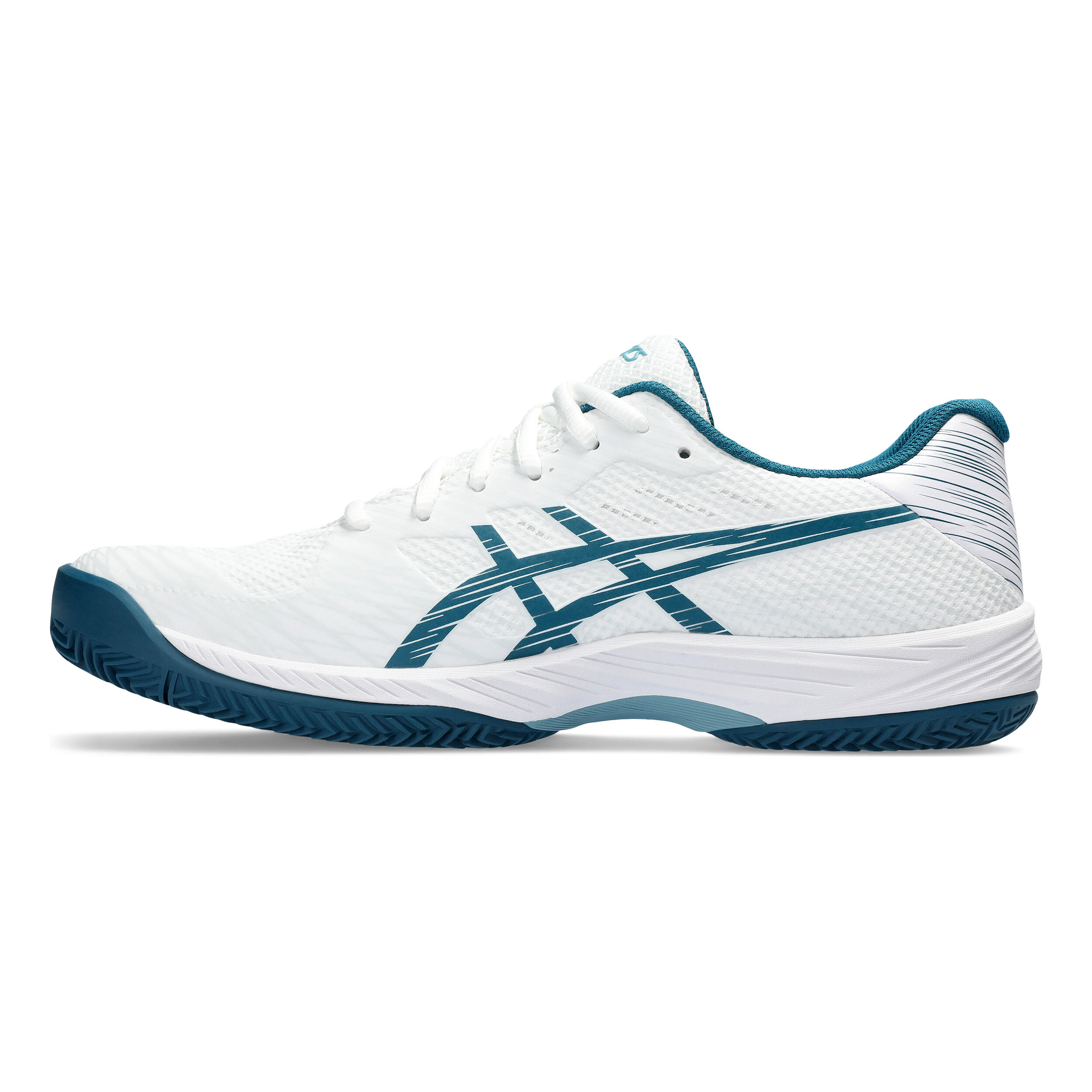Gel Game 9 Clay Court Shoe Men White Petrol