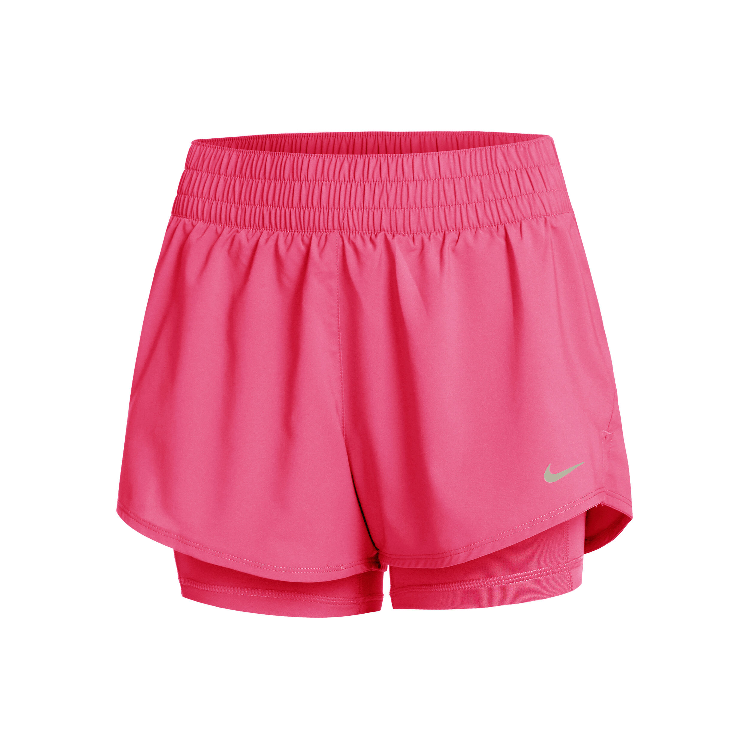 Buy Nike Dri Fit 3in Mid Rise 2in1 Shorts Women Pink Silver online Tennis Point COM