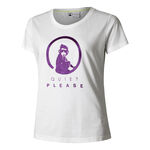 Quiet Please Clothing Quiet Please Baseline Glitter T-Shirt Women-White