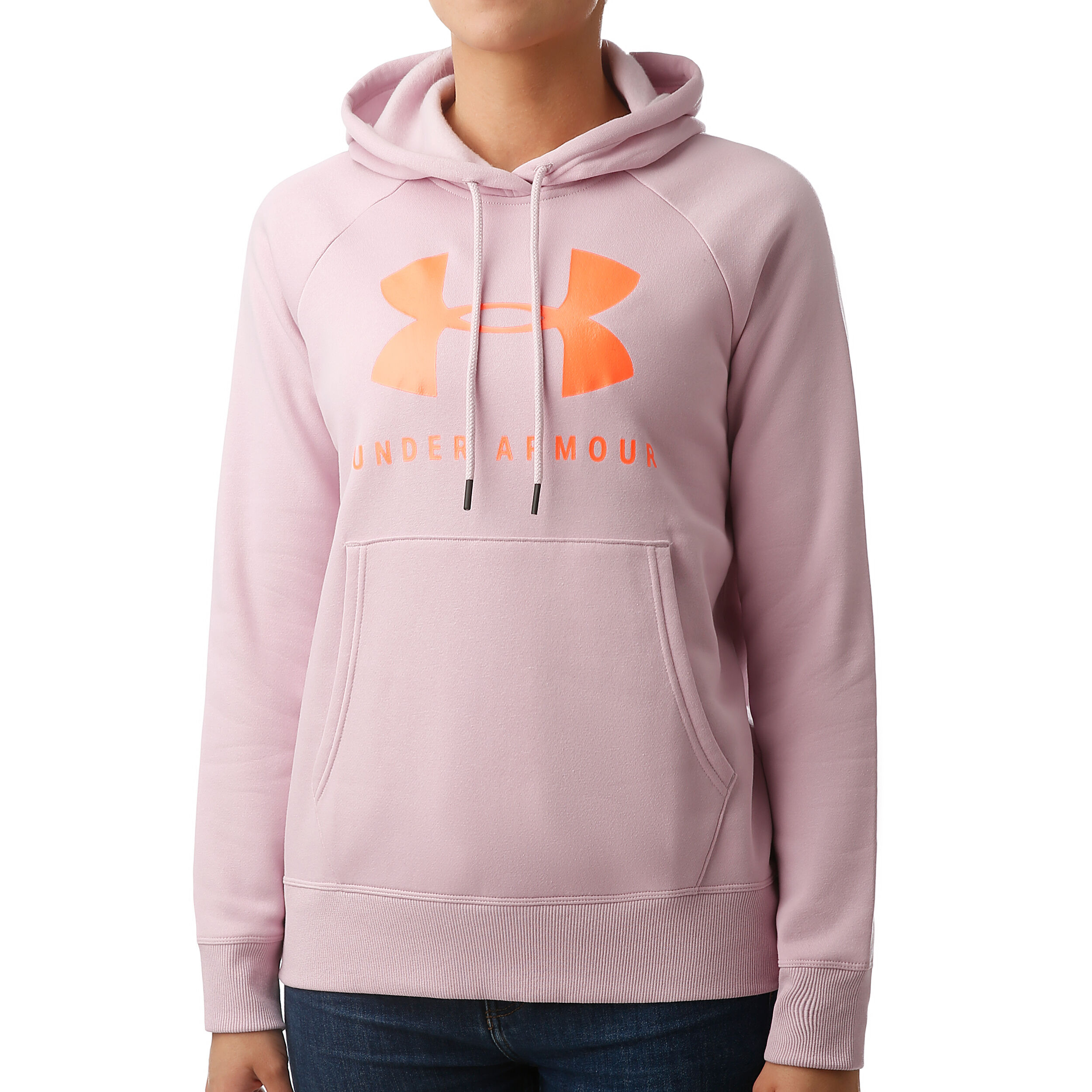 Buy Under Armour Rival Sportstyle Graphic Hoody Women Pink Orange