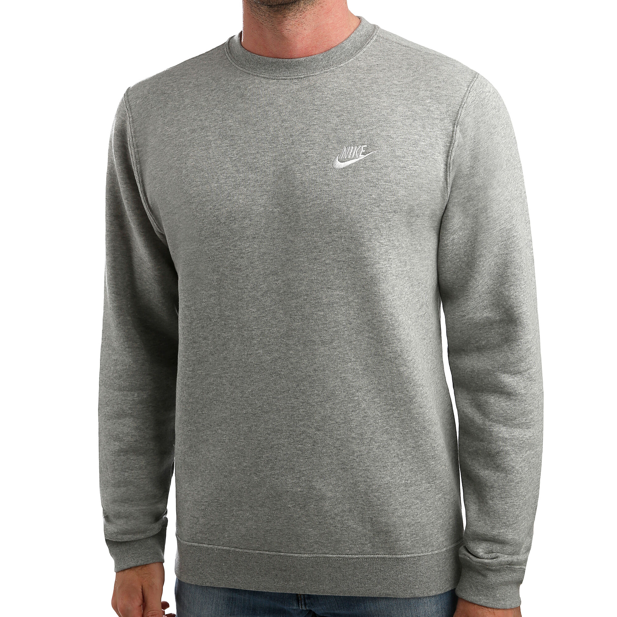 buy Nike Sportswear Crew Long Sleeve Men - Dark Grey, White online ...