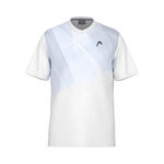 HEAD Clothing HEAD Topspin T-Shirt Boys-White,Dark Blue