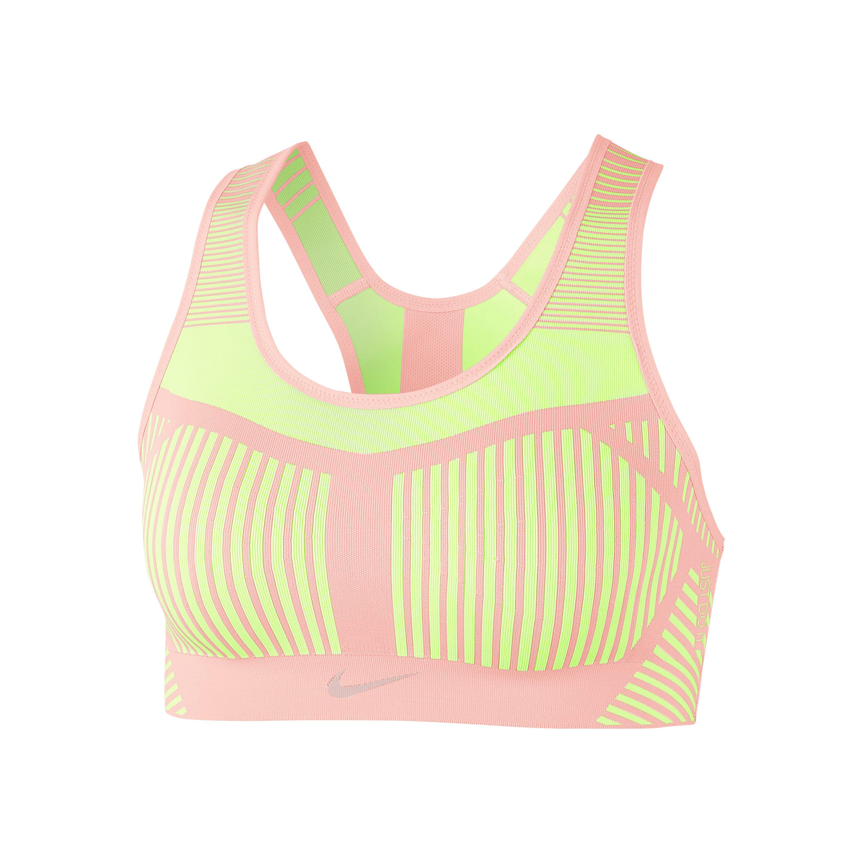 Buy Nike Flyknit High Support Sports Bras Women Apricot Neon Yellow online Tennis Point COM
