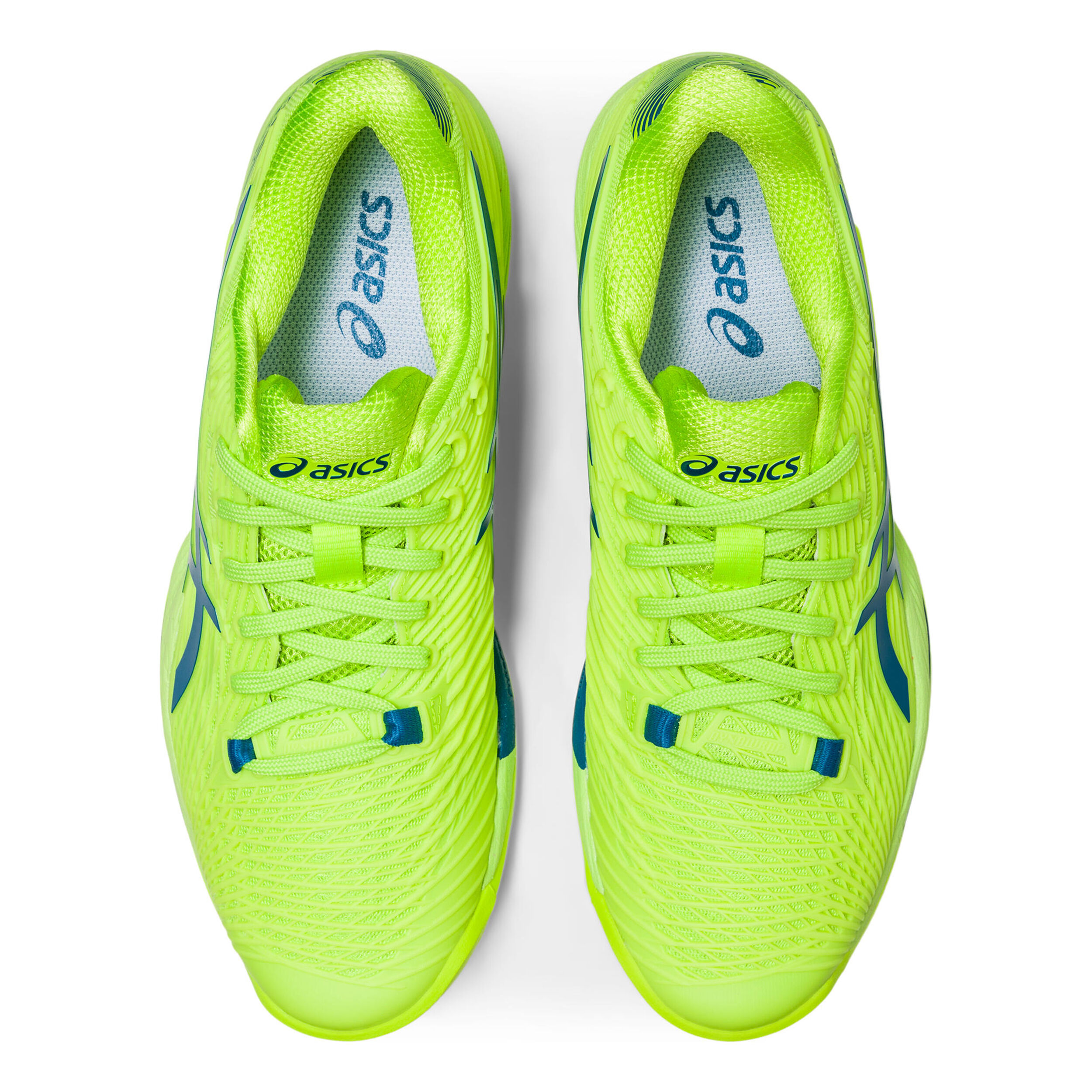 Solution Speed FF 2 Clay Court Shoe Women - Neon Green, Blue
