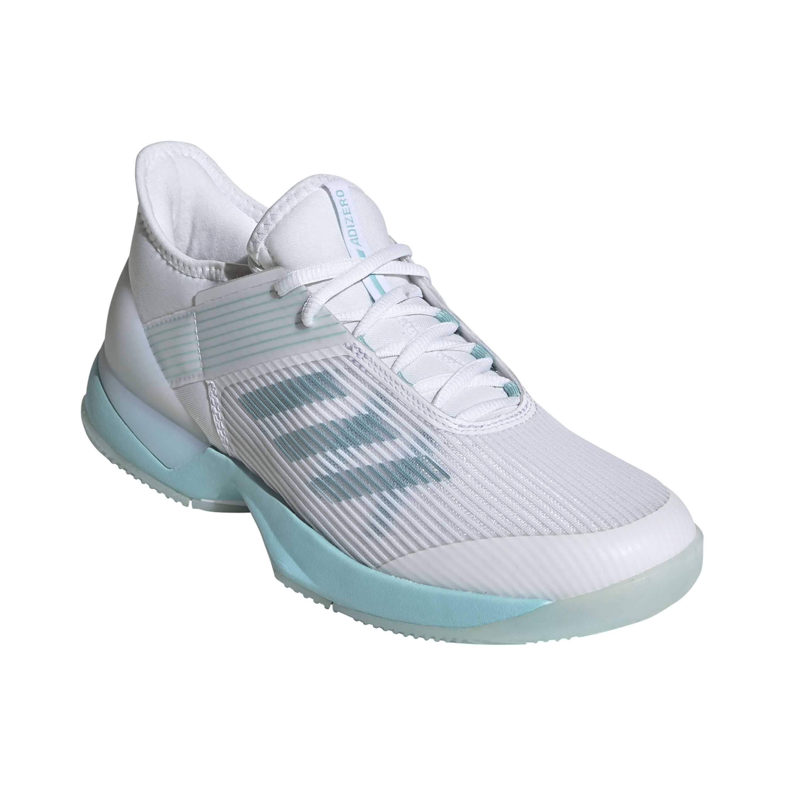 Adizero Ubersonic 3 X Parley All Court Shoe Women White Mint