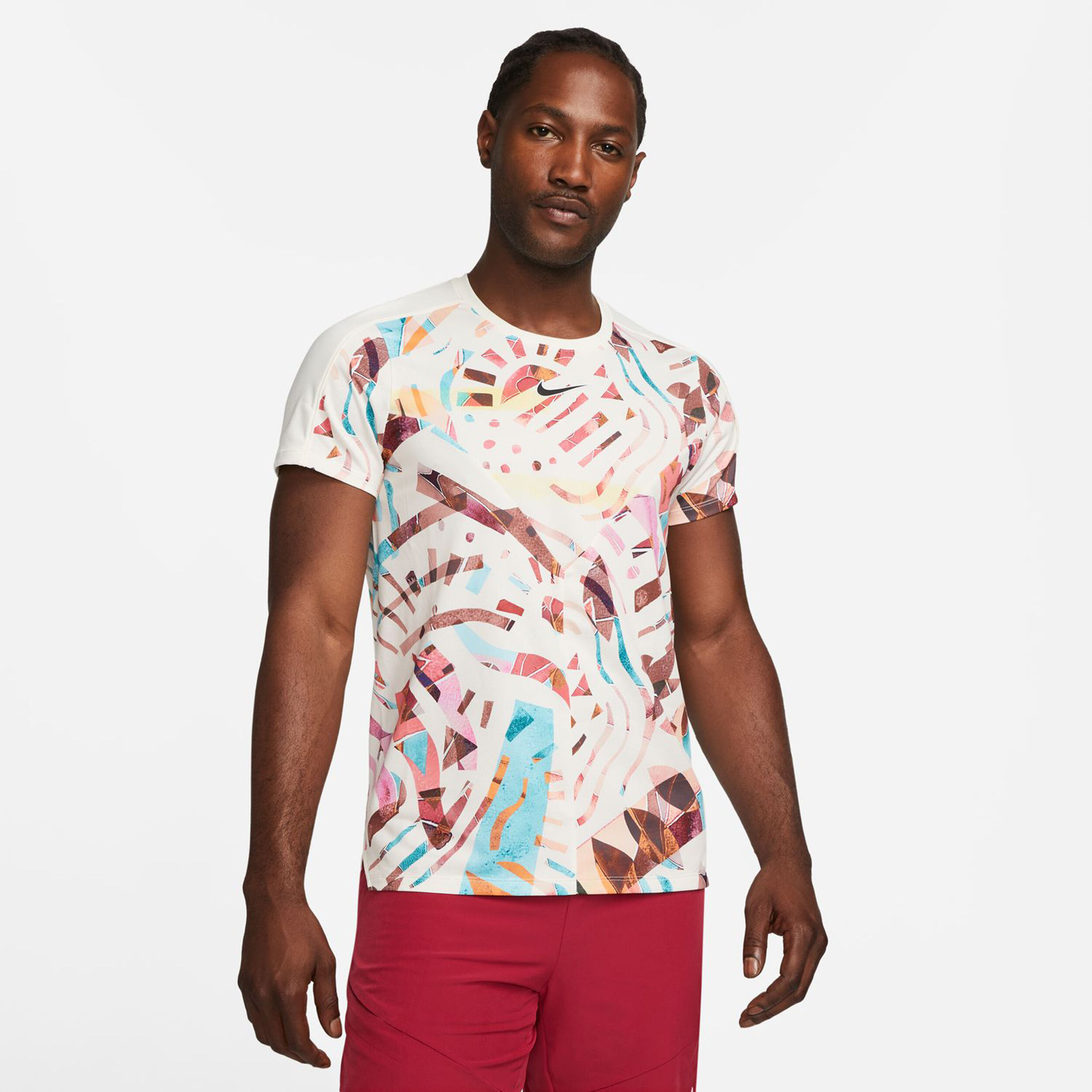 他の人はこちらも検索 Buy Nike Multicoloured White, Men T-Shirt Slam Court Dri-Fit ウェア