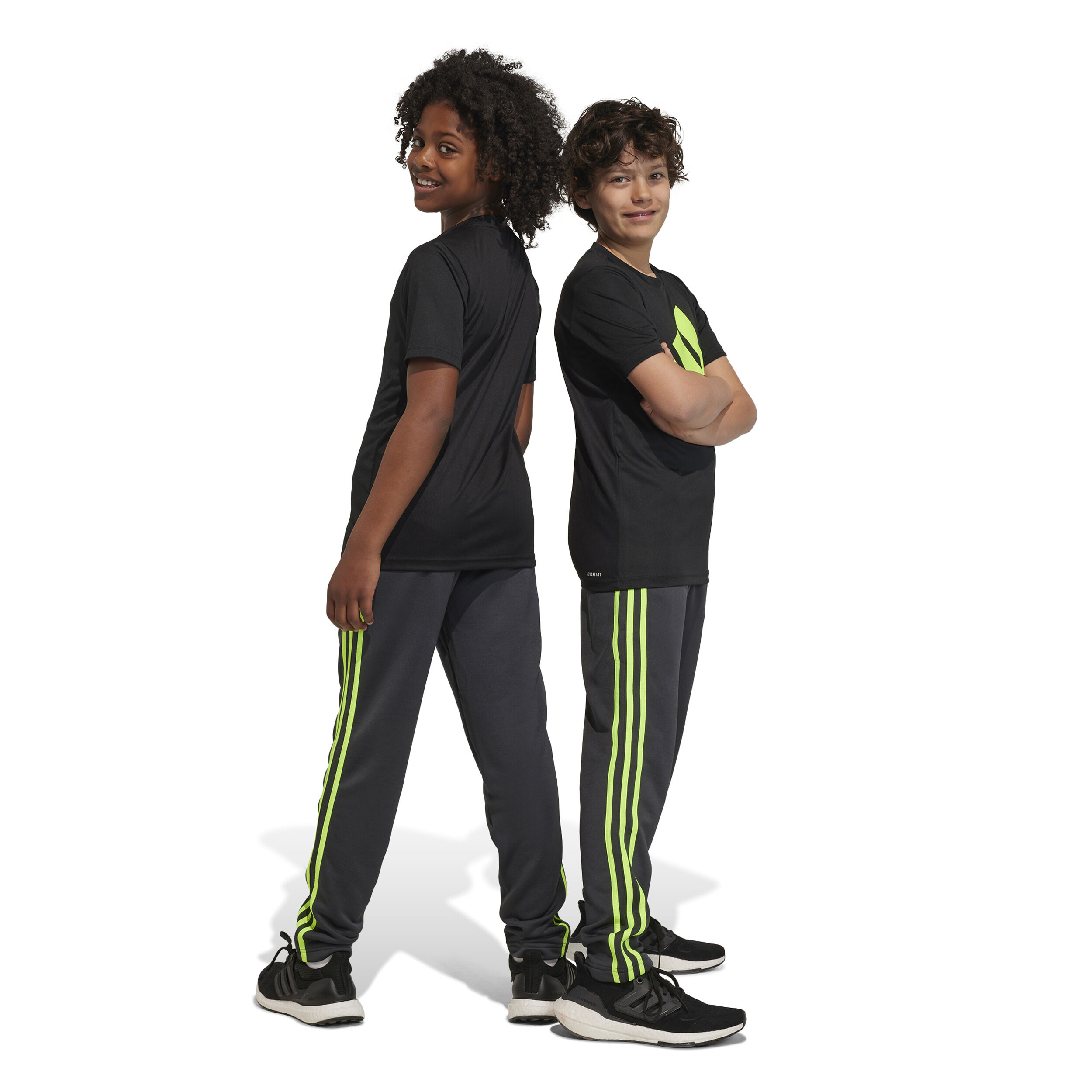 Adidas black pants green stripes shop