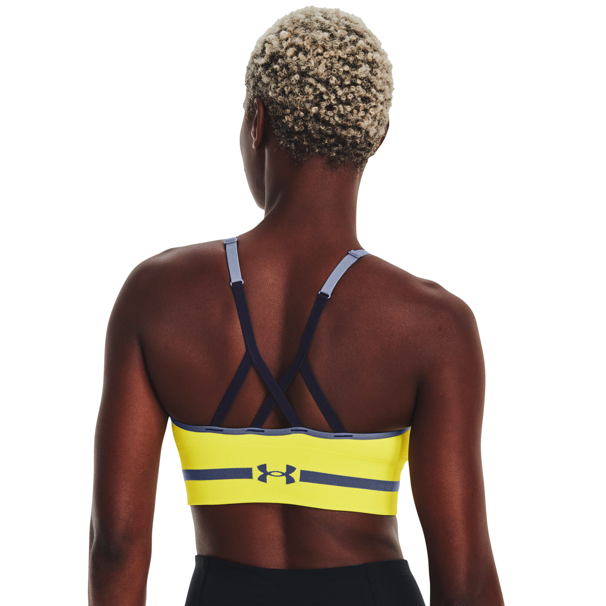 Buy Under Armour Seamless Low Long Sports Bras Women Yellow online