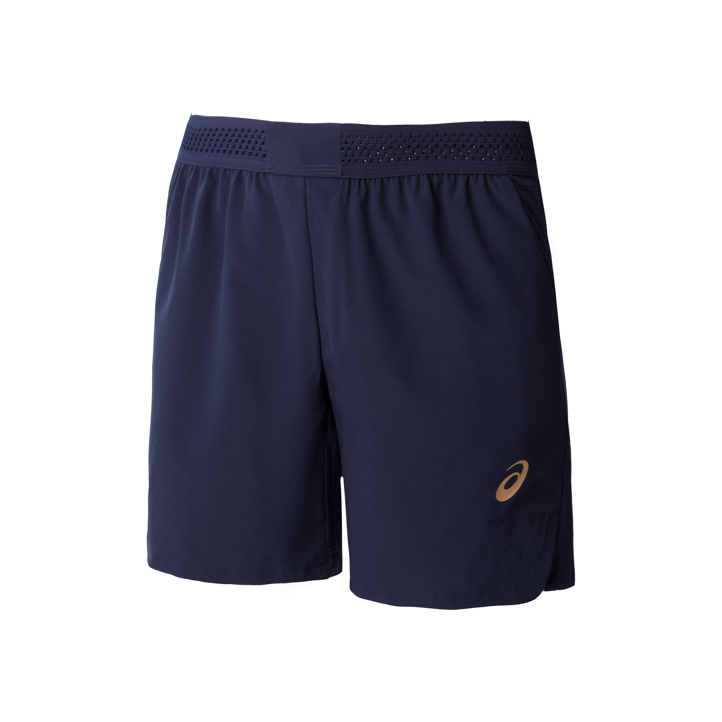 7Inch Shorts Men Dark Blue Gold