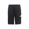 Training Essentials 3 Stripes Shorts Kids-Black,White