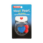 Tourna Racket accessories Tourna Vibrex Heart Dampener 3 Pack-Red,Black