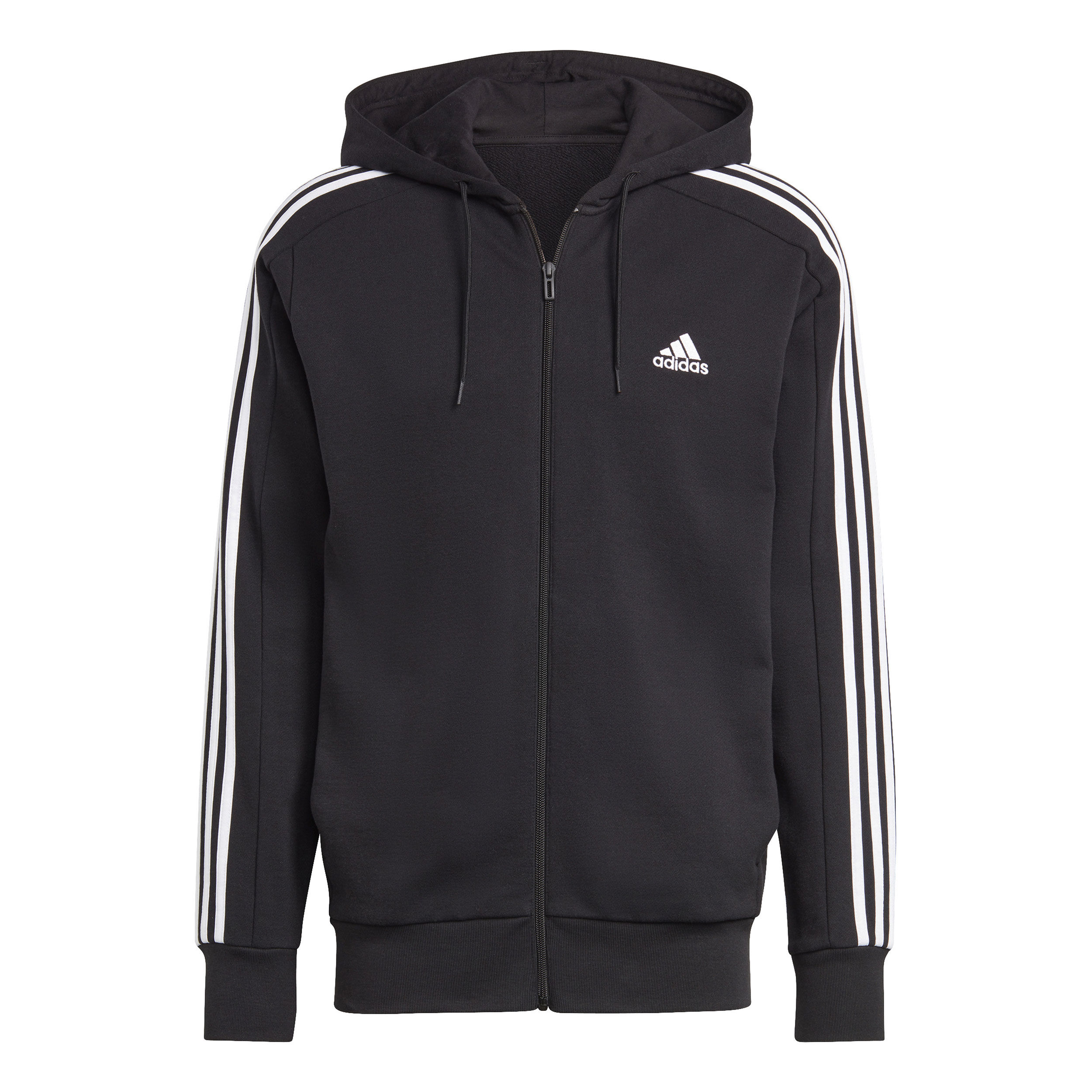 Buy adidas Essentials French Terry 3 Stripes Full Zip Hoodie Men