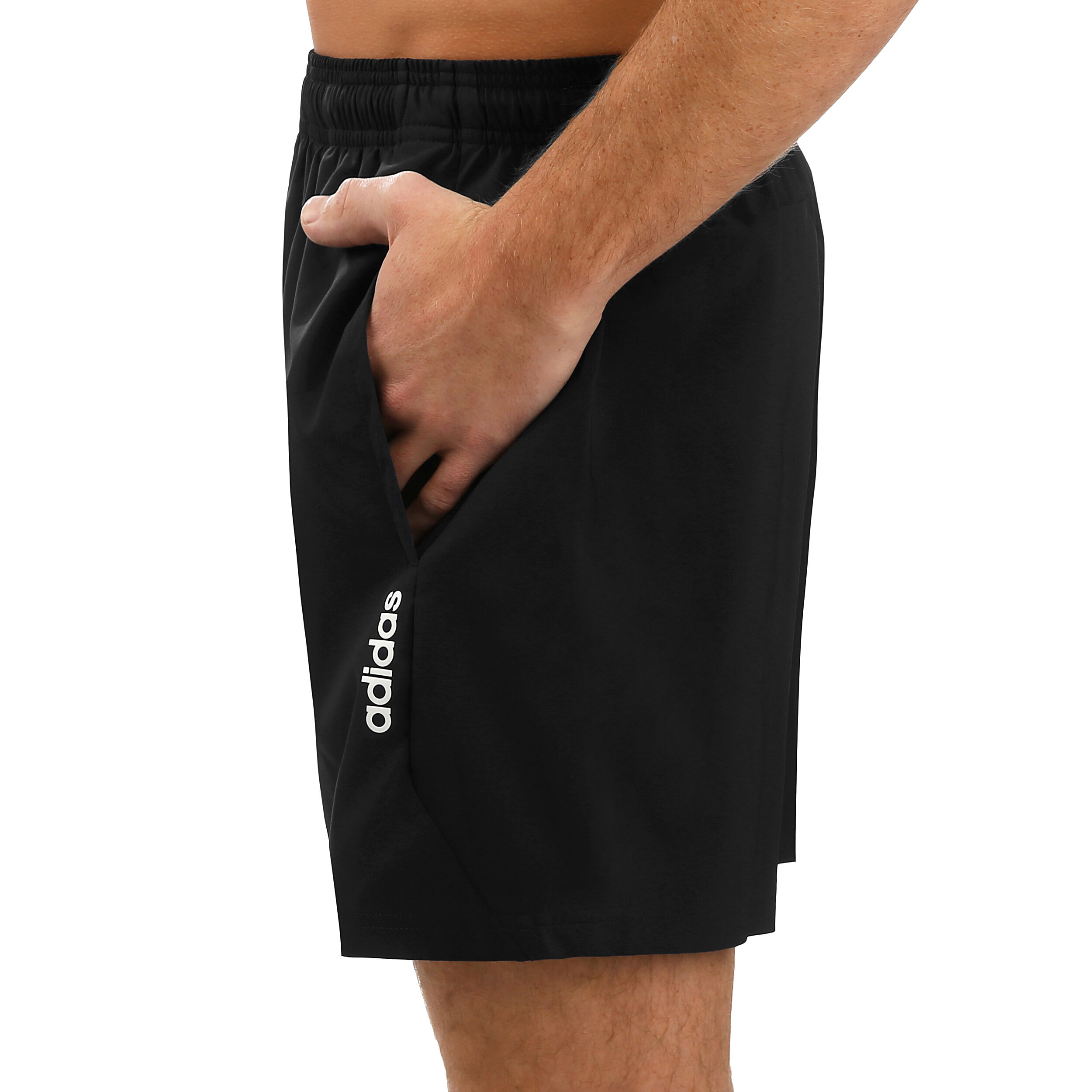 Essentials Plain Chelsea Shorts Men Black White