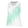 Performance Tank Top Women-White,Turquoise