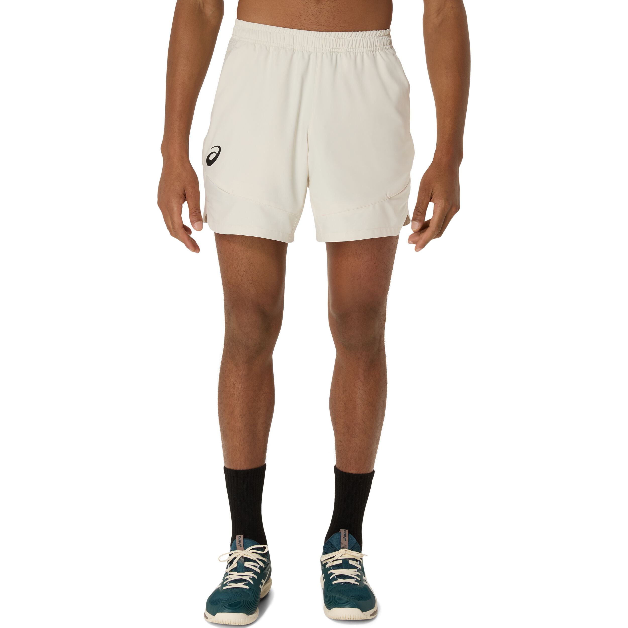 NYLON EASY SHORTS (BEIGE) [M] 新品　未開封 Asics Match 7 inch Short - Cream | Midwest Racquet Sports