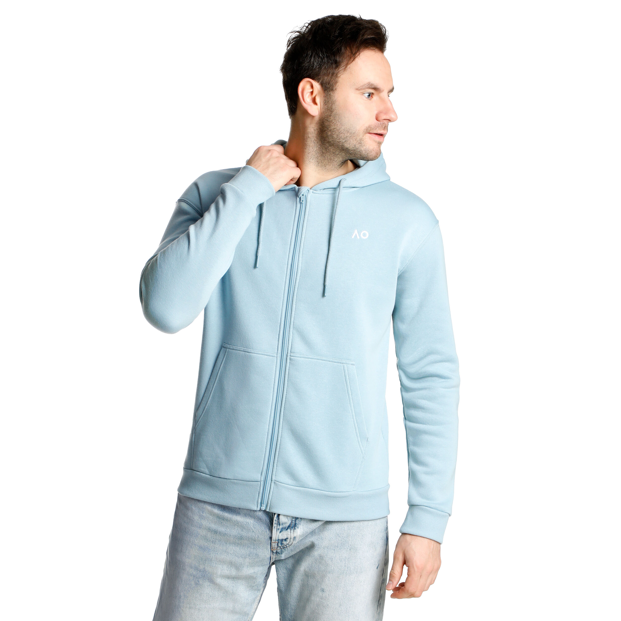 Dunlop full zip checkered hot sale hoodie mens