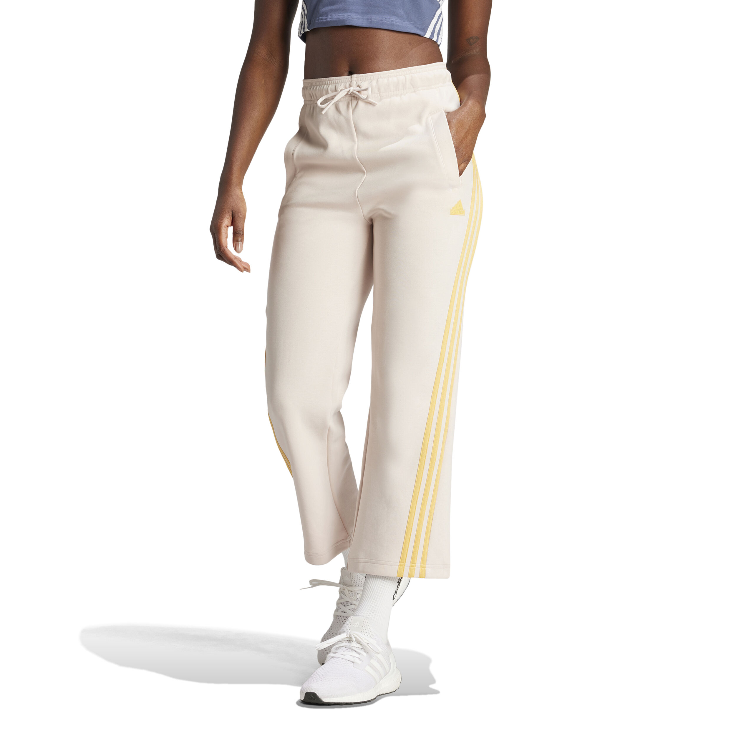 Future Icon 3 Stripes OH Training Pants Women Beige Yellow