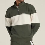 Wilson Sweatshirt Wilson Playstate French Terry 1/2 Zip Sweatshirt Men-dark green, sand