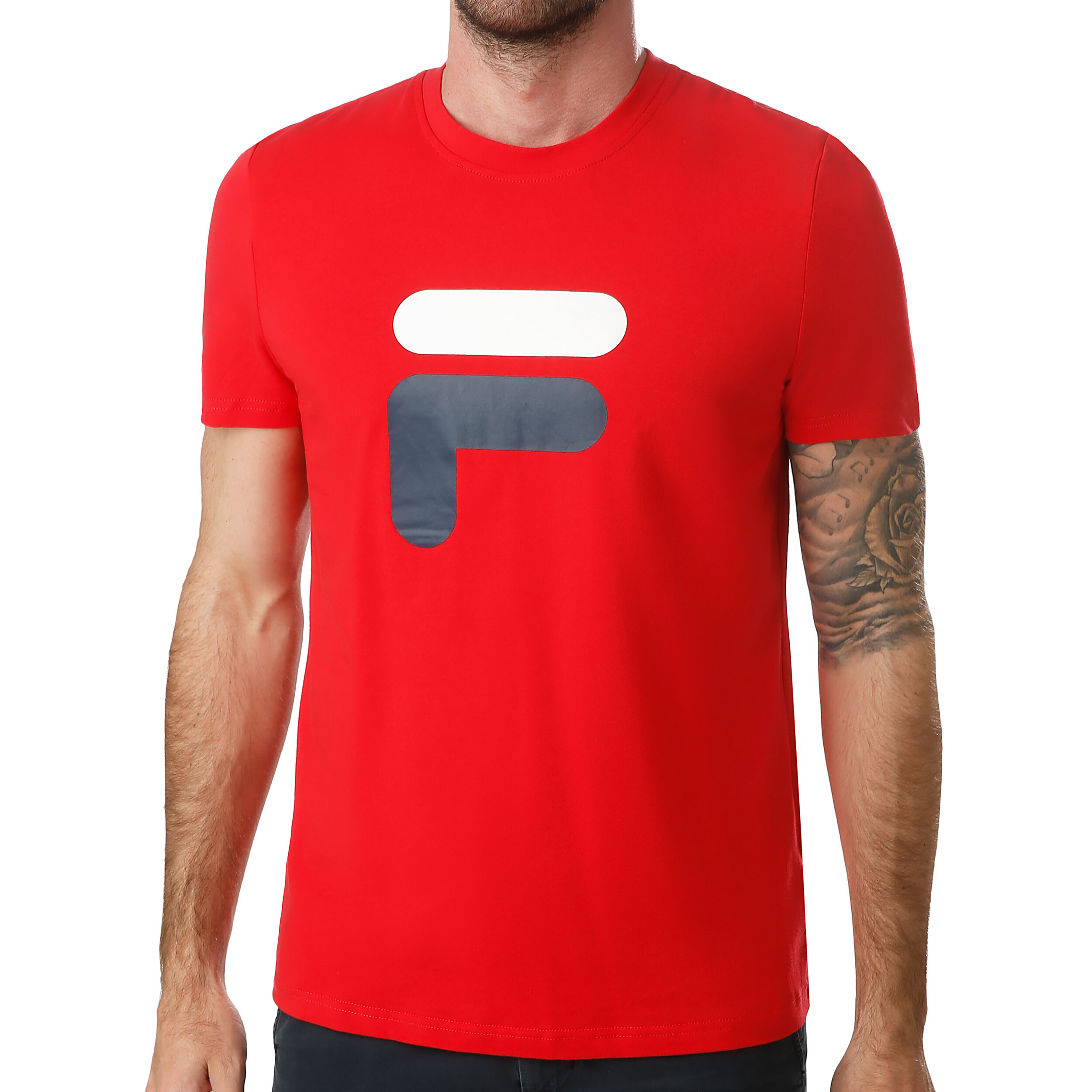 T shirt fila rouge homme Clearance