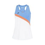 Babolat Clothing Babolat Play Tank Top Girls-White,Light Blue