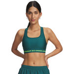 Under Armour Clothing Under Armour Crossback Mid Sports bras Women-green, green