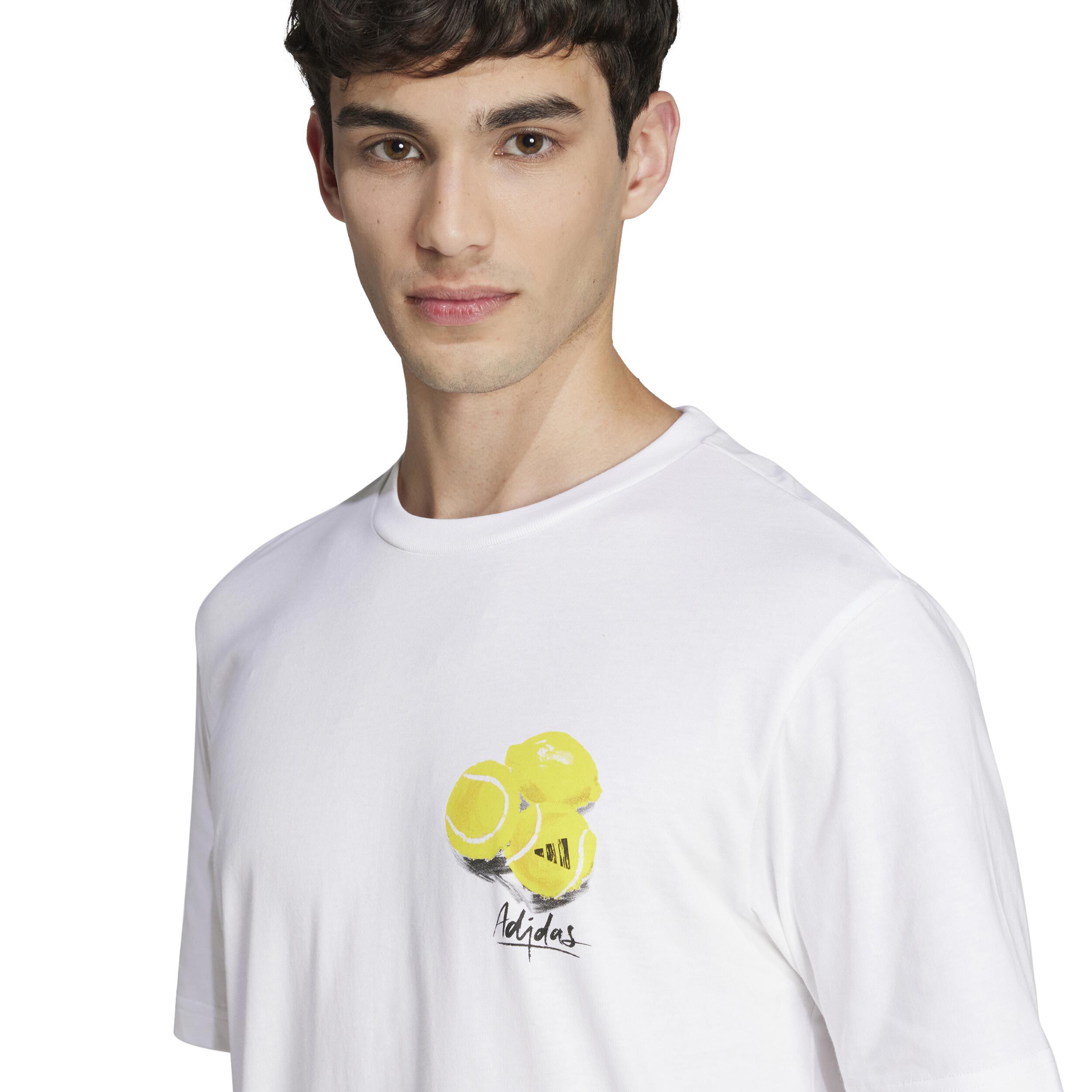 ☆Adidas☆Originals Tennis Graphic Tee White adidas Tennis Graphic Tee - White | Free Shipping with
