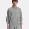 Tech Textured Half-Zip Long Sleeve Men-Sage