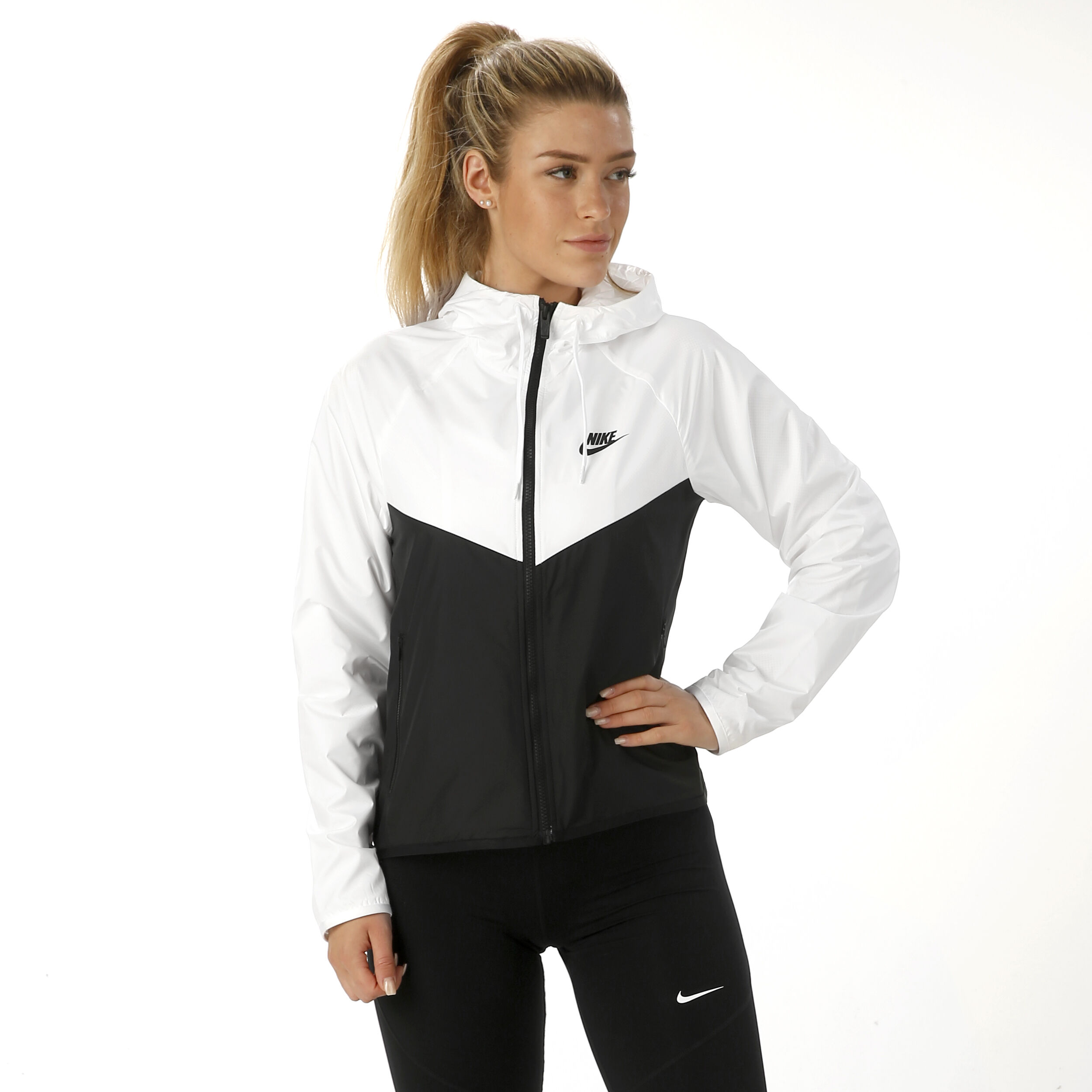 Sportswear Windrunner Training Jacket Women White Black