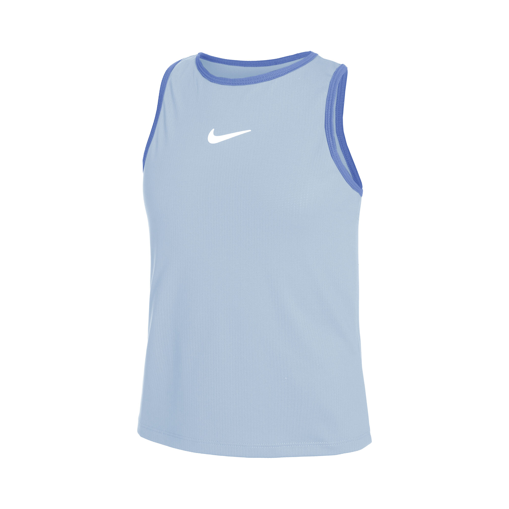 Nike Pro Dri-fit Graphic Crop Tank - Court Blue-White