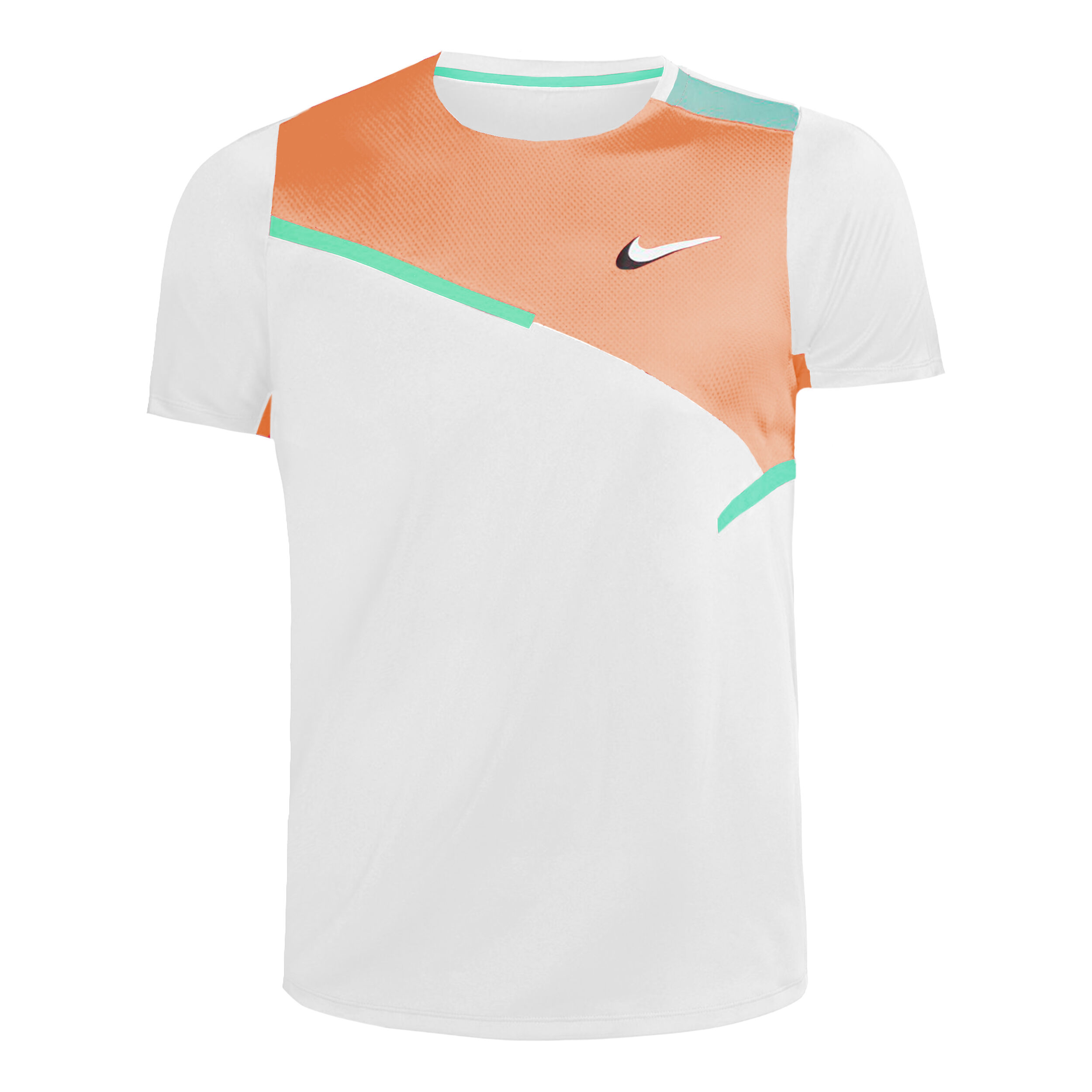 White and orange nike shirt online