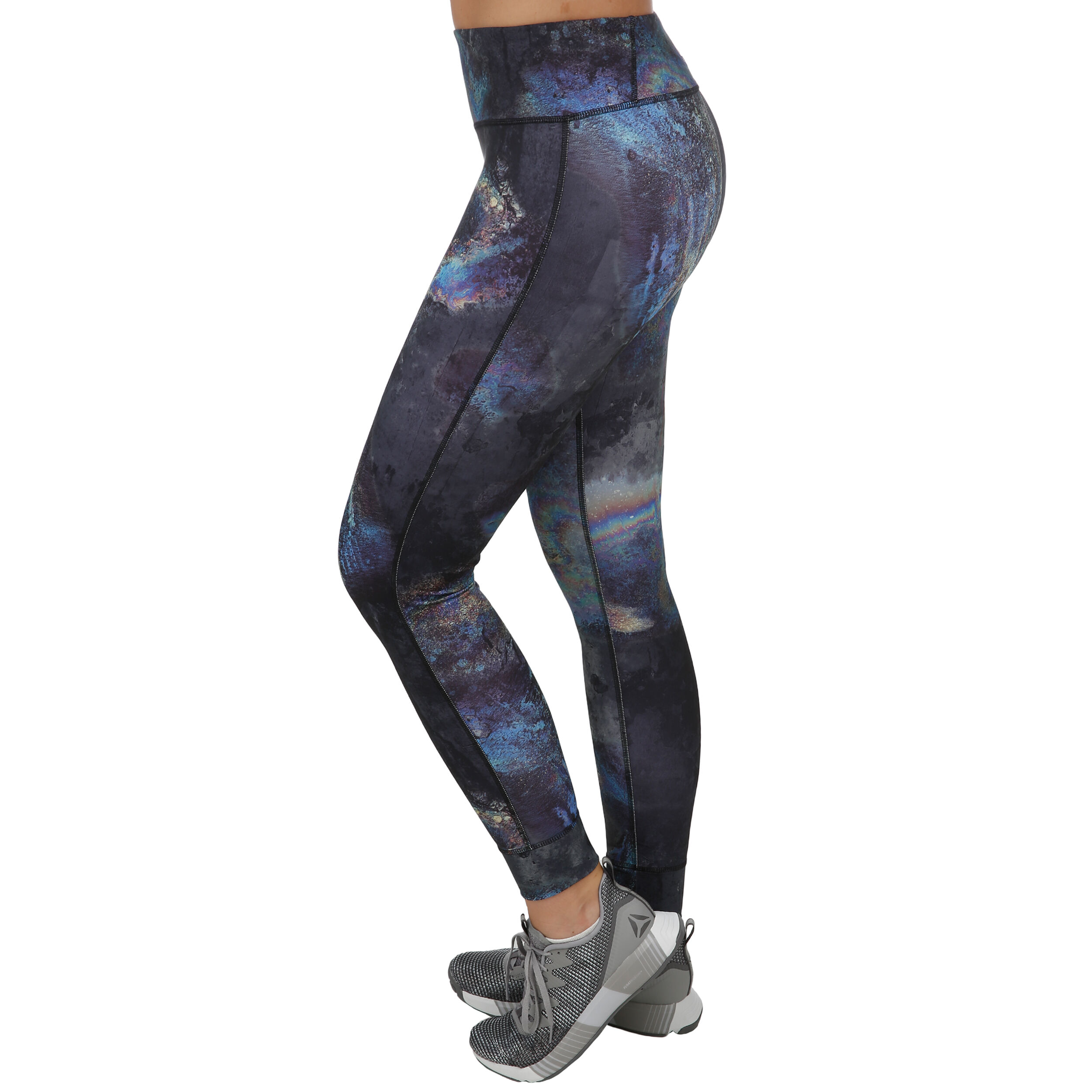 Lux Bold Oil Slick Tight Women Black Blue