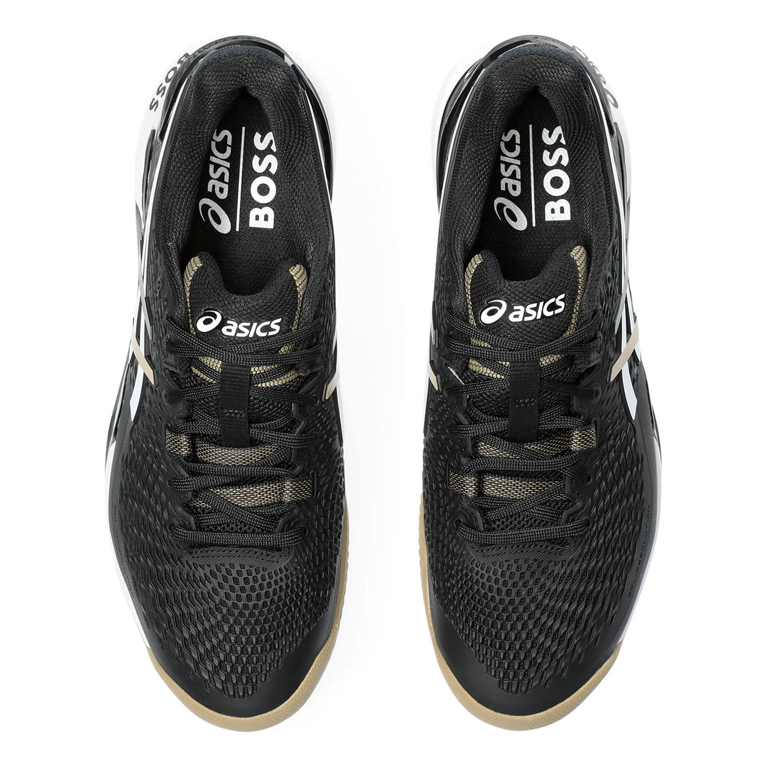 ASICS Gel-Resolution 9 Boss Clay Court Shoe Men Black, Caramel